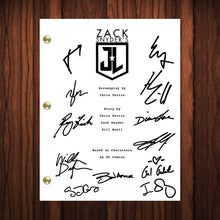 Load image into Gallery viewer, Zack Snyders Justice League Autographed Signed Script Transcript Reprint Signed