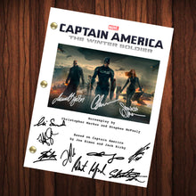 Load image into Gallery viewer, The Winter Soldier Signed Autographed Script Full Transcript Reprint Captain America Chris Evans Stan Lee  Avengers