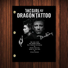 Load image into Gallery viewer, Daniel Craig Rooney Mara Autographed Signed The Girl With The Dragon Tattoo Movie Script Reprint  Autograph Full Screenplay