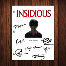 Load image into Gallery viewer, Insidious Movie Autographed Signed Movie Script Reprint Full Screenplay Full Script Leigh Whannell Signed Autographed Killer Horror Film