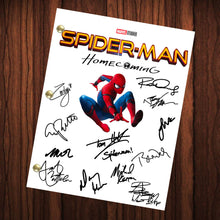 Load image into Gallery viewer, Spiderman Homecoming Signed Autographed Script Full Transcript Reprint Spiderman Tom Holland Stan Lee  Avengers