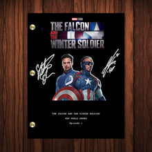Load image into Gallery viewer, The Falcon And The Winter Soldier Autographed Show Script Transcript Reprint Full Transcript Full Script Anthony Mackie  Sebastian Stan