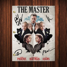 Load image into Gallery viewer, The Master Movie Script Reprint Autographed Cast Signed Full Screenplay Full Script Joaquin Phoenix Philip Seymour Hoffman Amy Adams