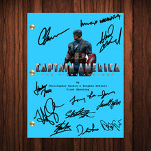 Load image into Gallery viewer, Captain America Movie Script Autographed Script Full Screenplay Full Script Reprint Iron Man Captain America Stan Lee Chris Evans