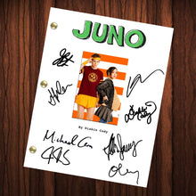 Load image into Gallery viewer, Juno Autographed Signed Movie Script Reprint Diablo Cody Michael Cera Autograph Reprint Full Screenplay Full Script Elliot Page