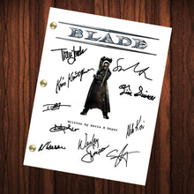 Load image into Gallery viewer, Blade Autographed Signed Script Reprint Signed Cast Autograph Reprint Full Screenplay Wesley Snipes