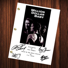Load image into Gallery viewer, Million Dollar Baby Autographed Signed Movie Script Reprint Full Screenplay Full Script Clint Eastwood Hilary Swank Morgan Freeman