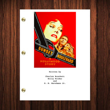 Load image into Gallery viewer, Sunset Boulevard Movie Script Reprint Full Screenplay Full Script Billy Wilder William Holden Gloria Swanson