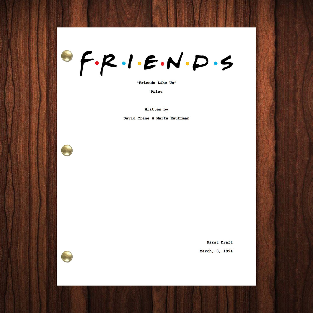Friends TV Show Script Pilot Episode Full Script