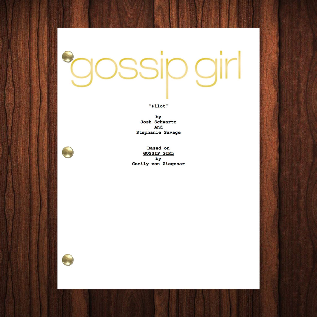 Gossip Girl TV Show Script Pilot Episode Full Script