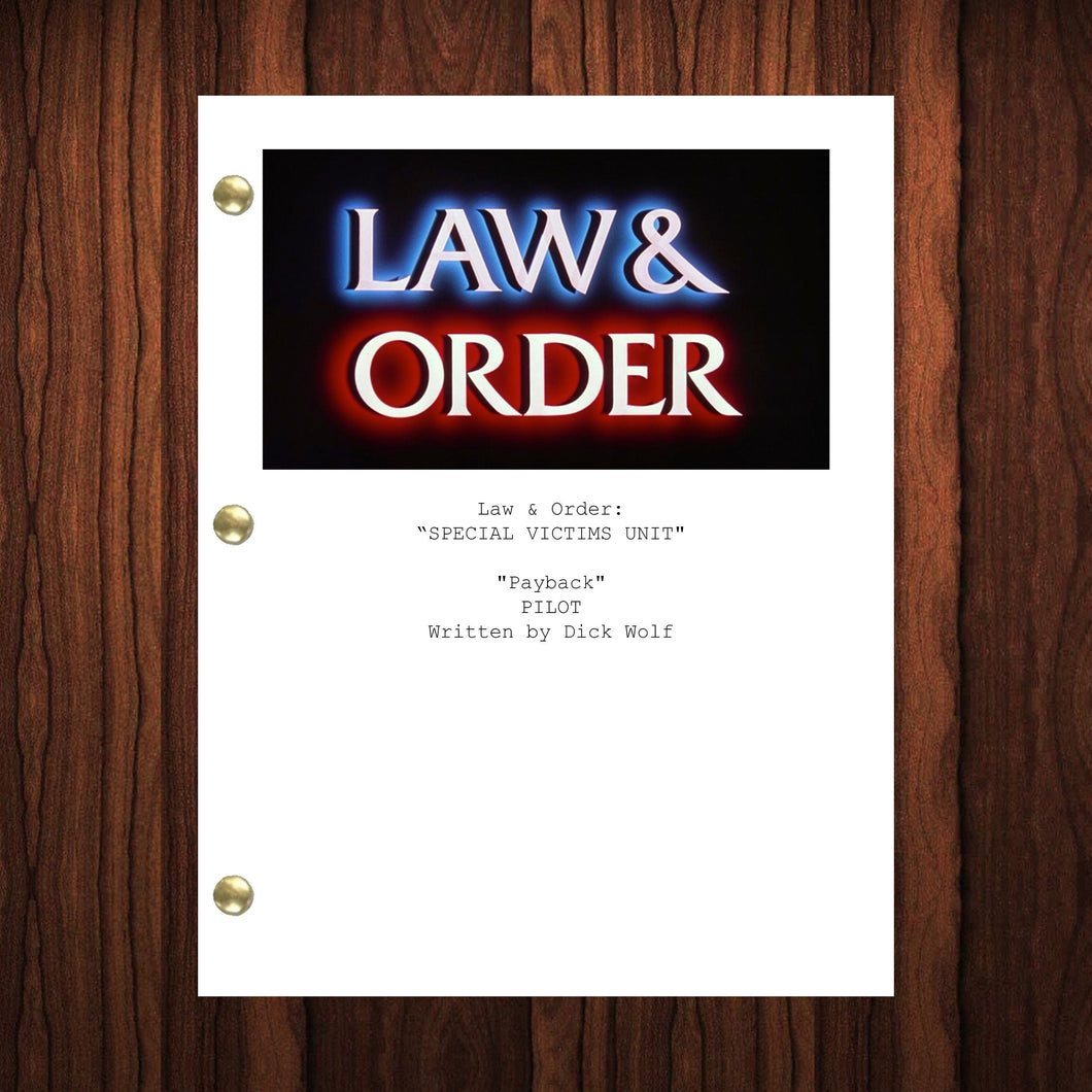 Law & Order TV Show Script Pilot Episode Full Script Full Screenplay