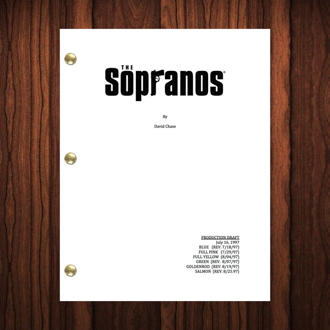 The Sopranos TV Show Script Pilot Episode Full Screenplay
