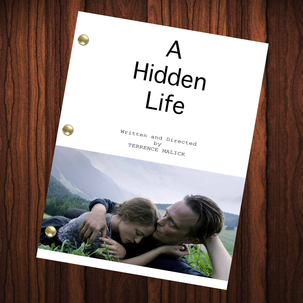 A Hidden Life Movie Script Reprint Full Screenplay Full Script