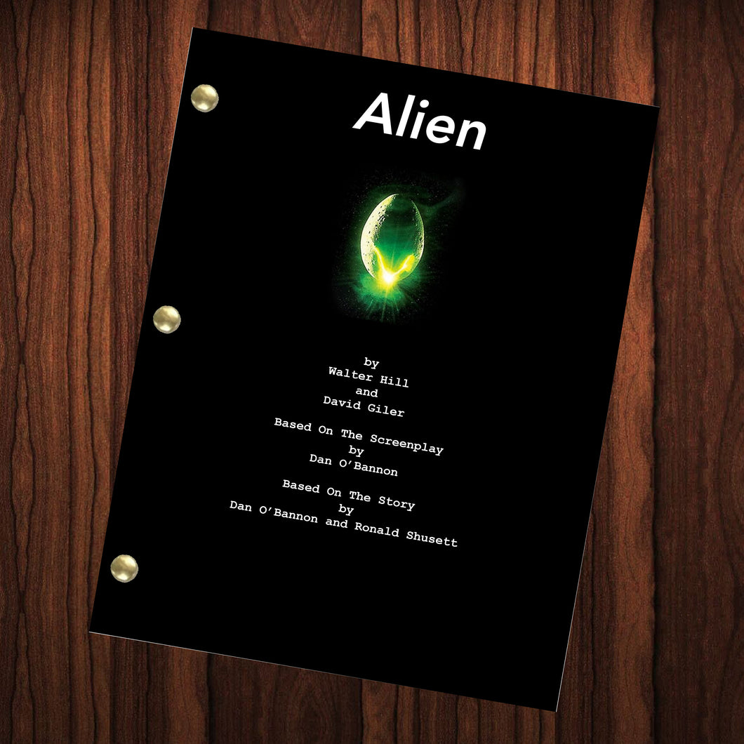 Alien Movie Script Reprint Full Screenplay Full Script