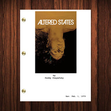 Load image into Gallery viewer, Altered States Movie Script Reprint Full Screenplay Full Script
