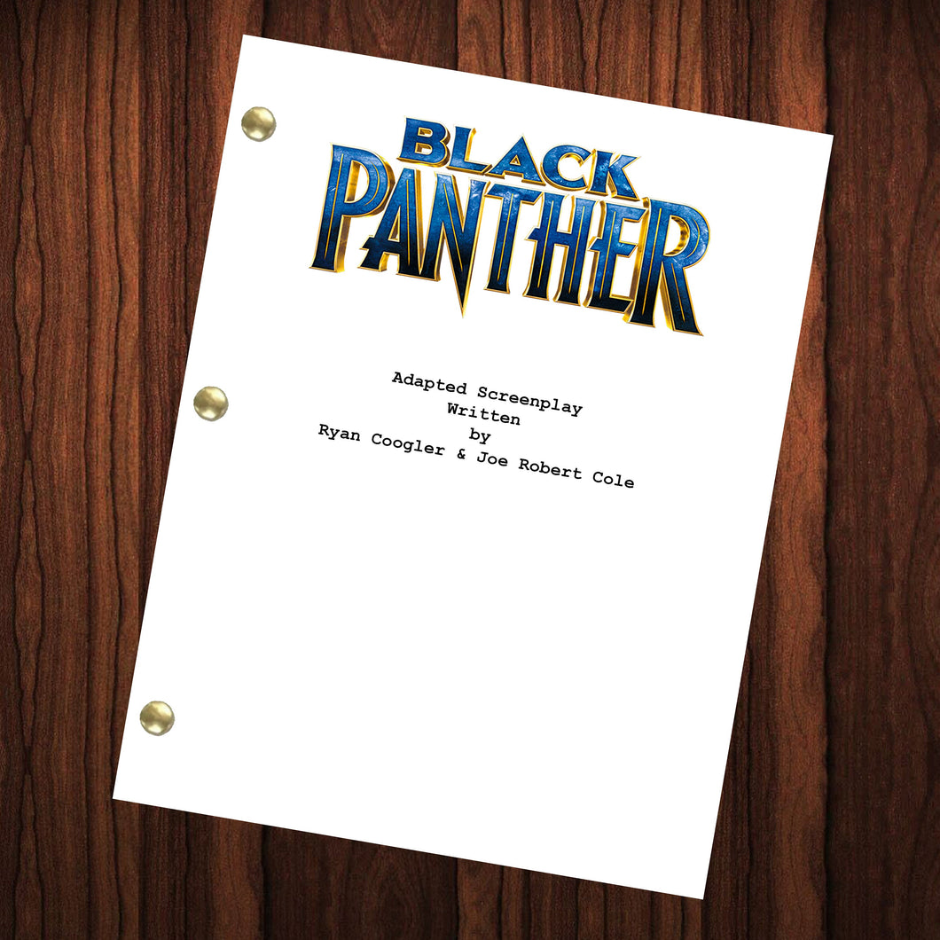 Black Panther Movie Script Reprint Full Screenplay Full Script