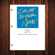 Load image into Gallery viewer, Call Me By Your Name Movie Script Reprint Full Screenplay Full Script
