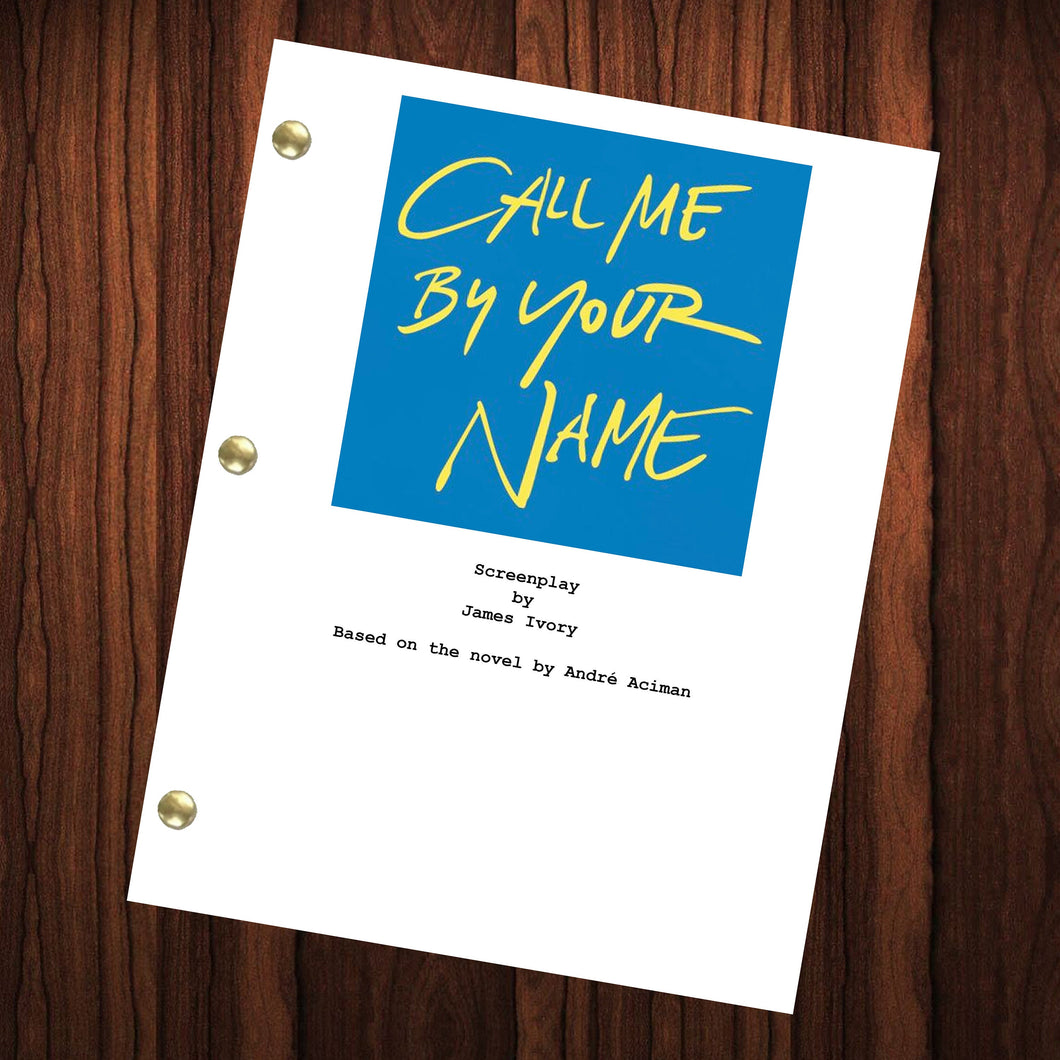 Call Me By Your Name Movie Script Reprint Full Screenplay Full Script