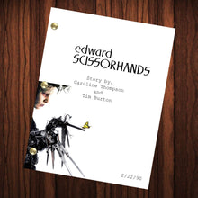 Load image into Gallery viewer, Edward Scissorhands Movie Script Reprint Full Screenplay Full Script
