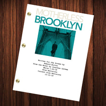 Load image into Gallery viewer, Motherless Brooklyn Movie Script Reprint Full Screenplay Full Script
