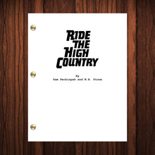 Load image into Gallery viewer, Ride the High Country Movie Script Reprint Full Screenplay Full Script
