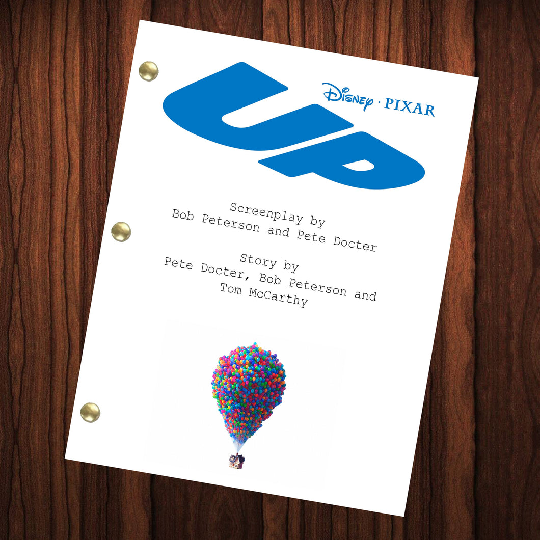 Up Movie Script Reprint Full Screenplay Full Script Disney Pixar