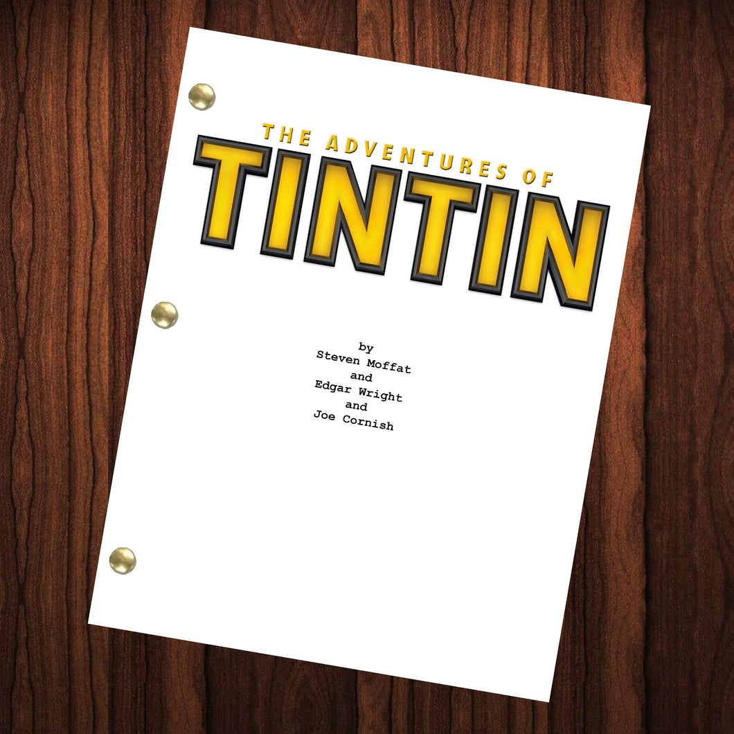 The Adventures Of Tintin Movie Script Reprint Full Screenplay Full Script Steven Spielberg