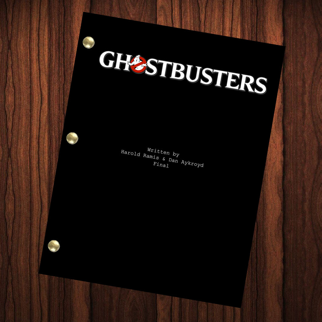Ghostbusters Movie Script Reprint Full Screenplay Full Script Bill Murray Dan Aykroyd