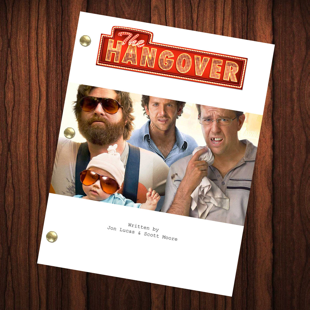The Hangover Movie Script Reprint Full Screenplay Full Script