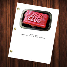 Load image into Gallery viewer, Fight Club Movie Script Reprint Full Screenplay Full Script Brad Pitt

