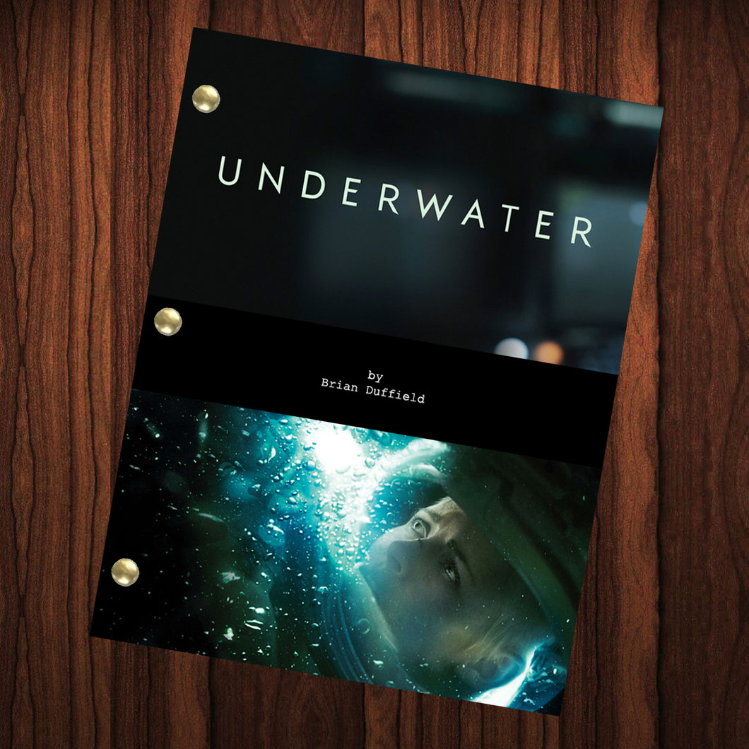 Underwater Movie Script Reprint Full Screenplay Full Script Kristen Stewart T.J. Miller