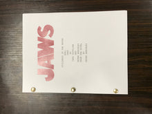 Load image into Gallery viewer, Jaws Movie Script Reprint Full Screenplay Full Script
