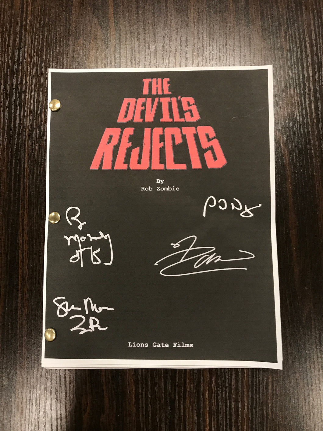 The Devil's Rejects Movie Script Signed Autographed Reprint Full Screenplay Haig