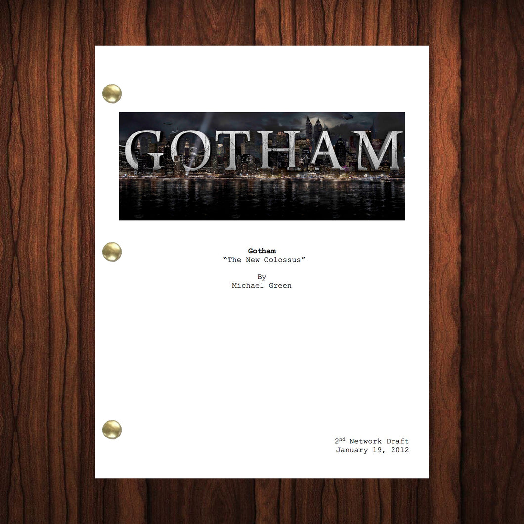 Gotham TV Show Script Pilot Episode Full Script
