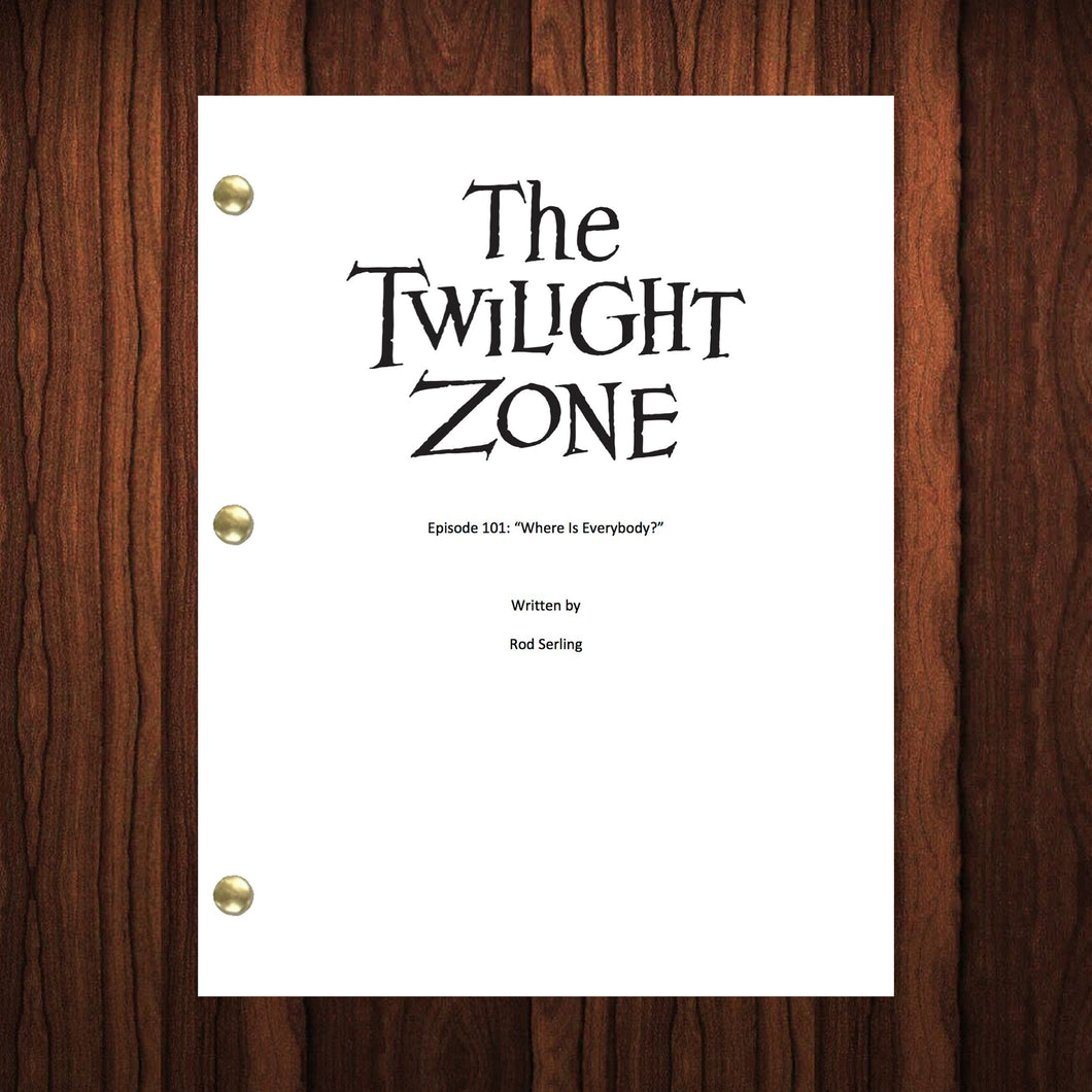 The Twilight Zone TV Show Script Pilot Episode Full Screenplay