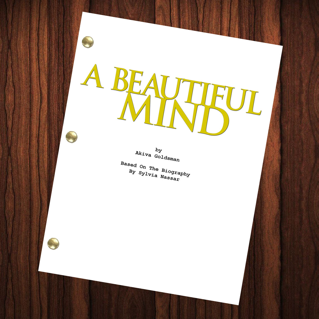 A Beautiful Mind Movie Script Reprint Full Screenplay Full Script