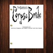 Load image into Gallery viewer, Corpse Bride Movie Script Reprint Full Screenplay Full Script
