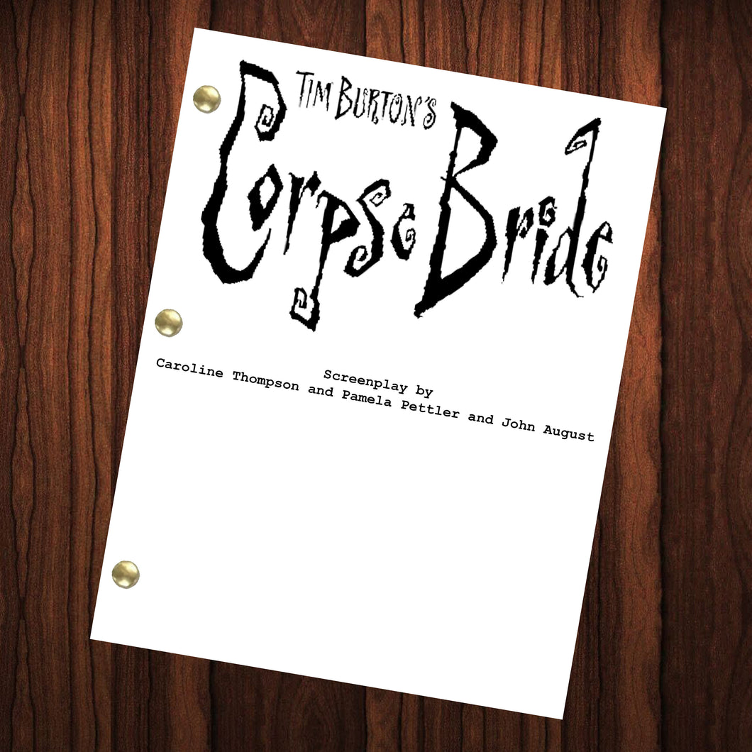Corpse Bride Movie Script Reprint Full Screenplay Full Script