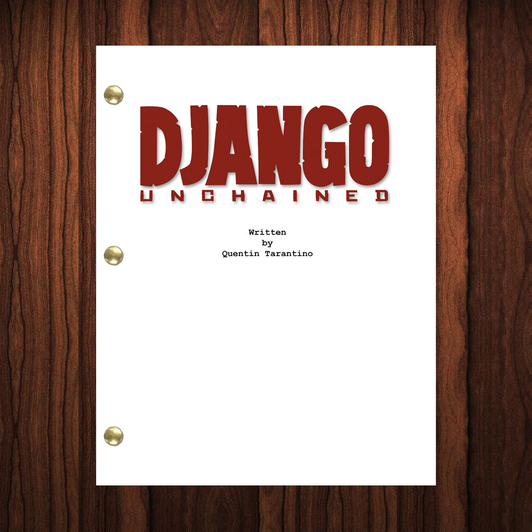 Django Unchained Movie Script Reprint Full Screenplay Full Script