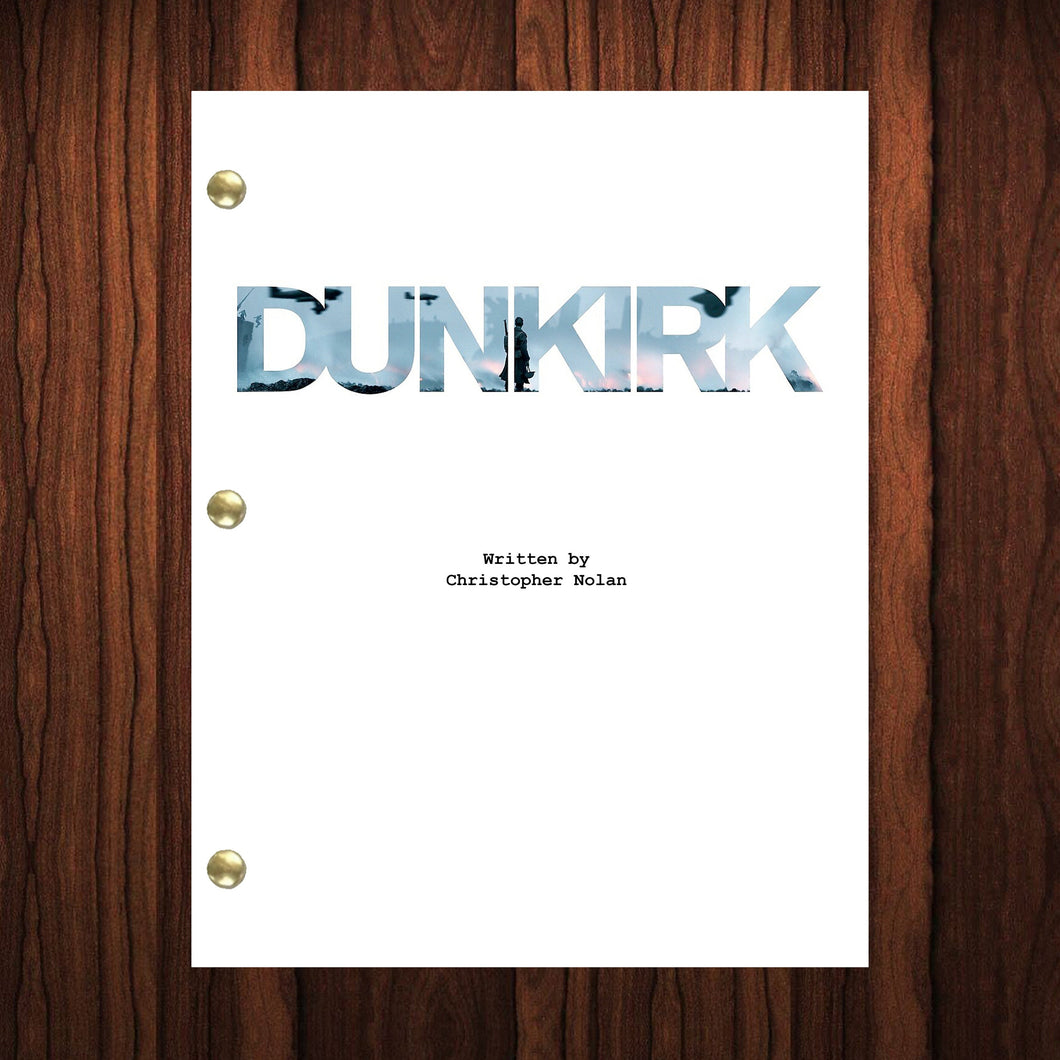 Dunkirk Movie Script Reprint Full Screenplay Full Script Christopher Nolan