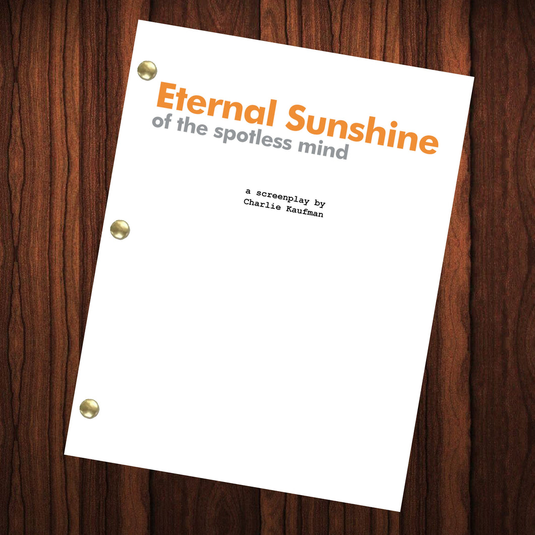 Eternal Sunshine of the Spotless Mind Movie Script Reprint Full Screenplay