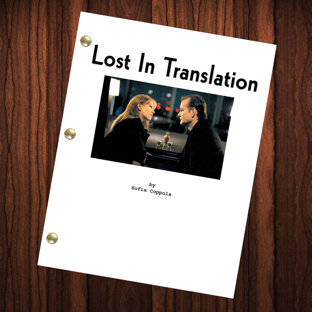 Lost In Translation Movie Script Reprint Full Screenplay Full Script