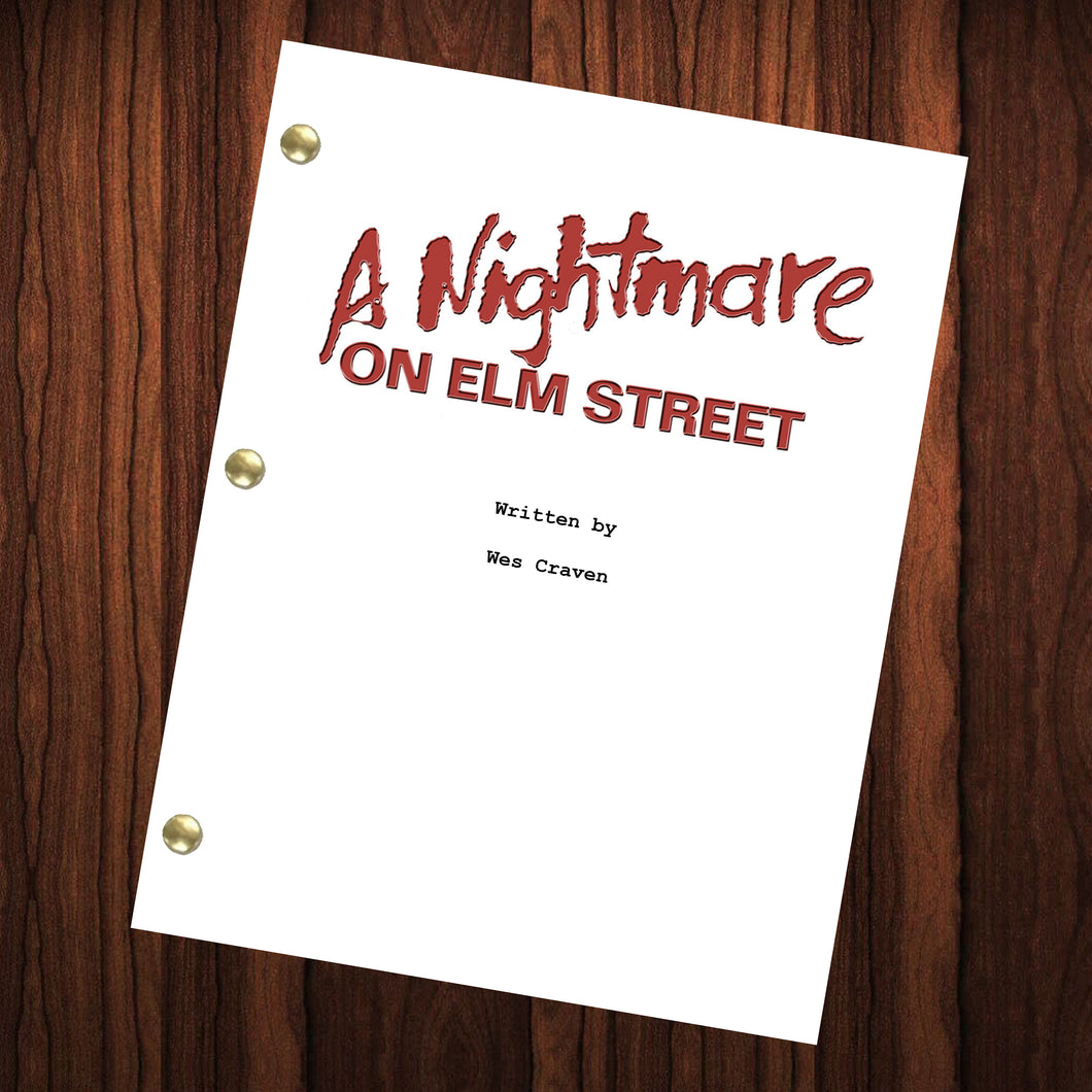 A Nightmare on Elm Street Movie Script Reprint Full Screenplay Full Script