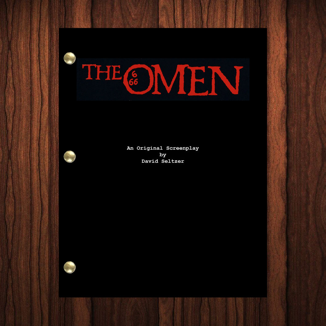 The Omen Movie Script Reprint Full Screenplay Full Script Richard Donner