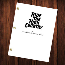 Load image into Gallery viewer, Ride the High Country Movie Script Reprint Full Screenplay Full Script
