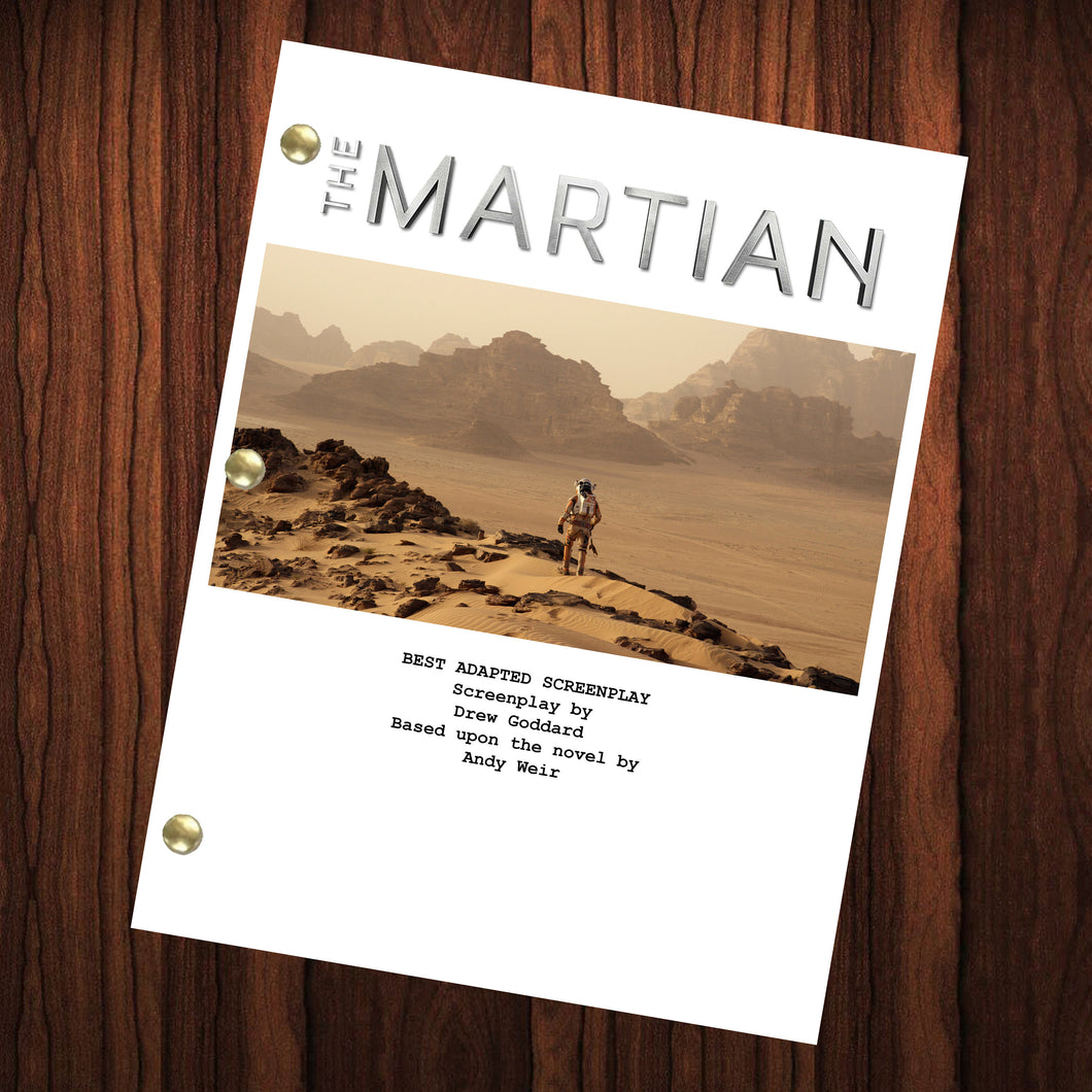 The Martian Movie Script Reprint Full Screenplay Full Script Ridley Scott