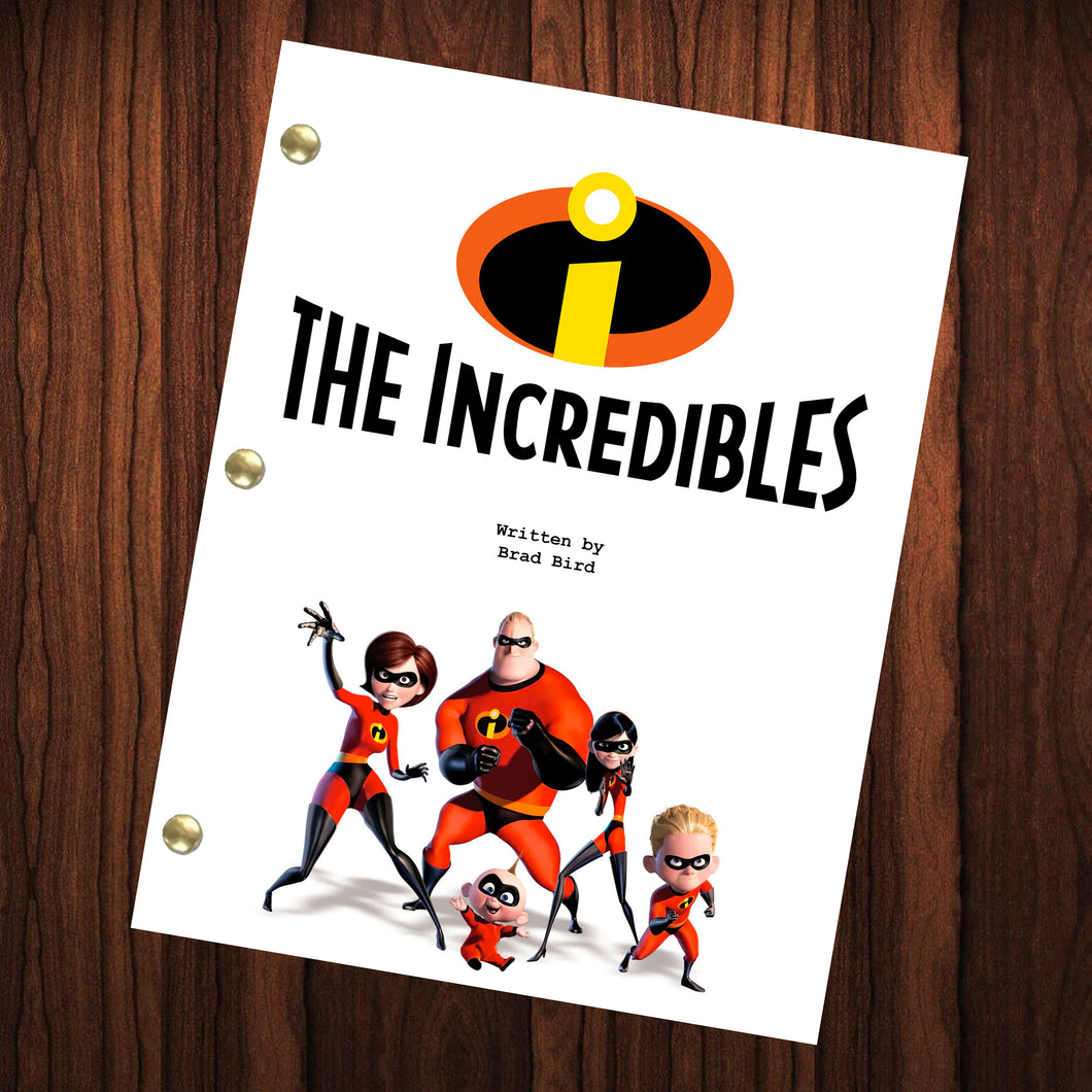 The Incredibles Movie Script Reprint Full Screenplay Full Script