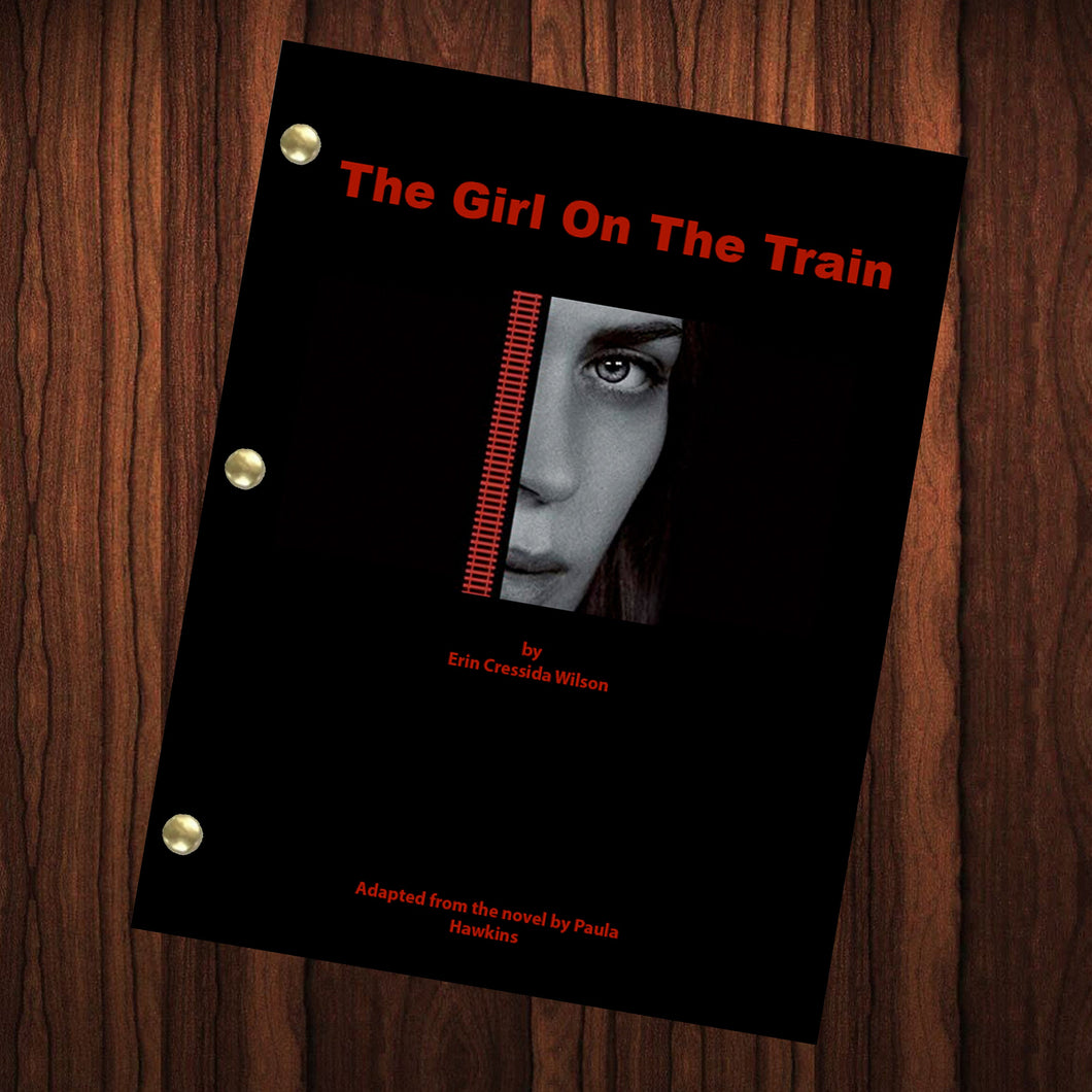 The Girl on the Train Movie Script Reprint Full Screenplay Full Script Emily Blunt