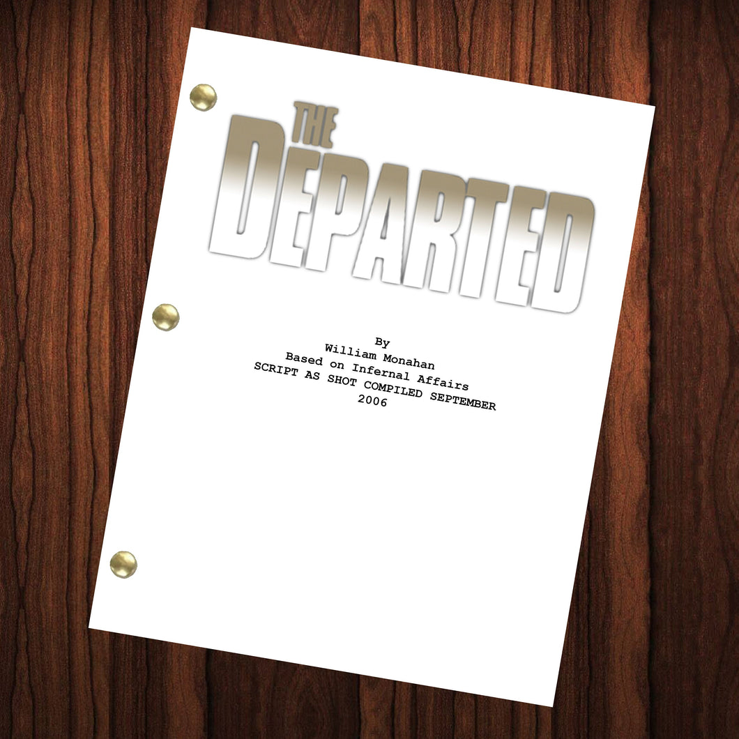 The Departed Movie Script Reprint Full Screenplay Full Script