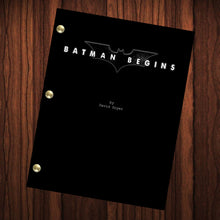 Load image into Gallery viewer, Batman Begins Movie Script Reprint Full Screenplay Full Script
